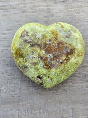 Green Opal Crystal Heart